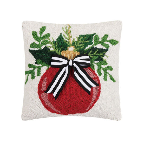 Ornament with Ribbon Hook Pillow – 14" x 14"