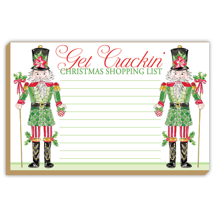 Get Crackin’ Christmas Shopping List Luxe Notepad