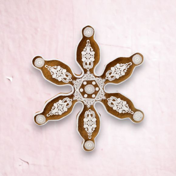 19.5" Gingerbread Snowflake