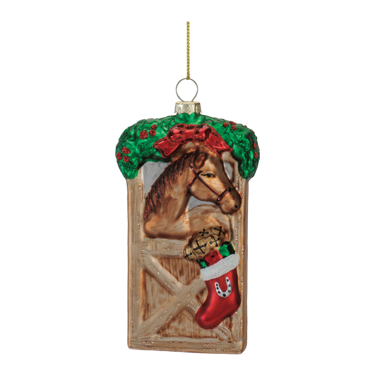 Christmas at the Stables Glass Ornament – 5"