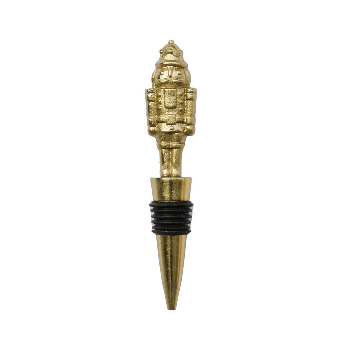Gold Nutcracker Wine Stopper