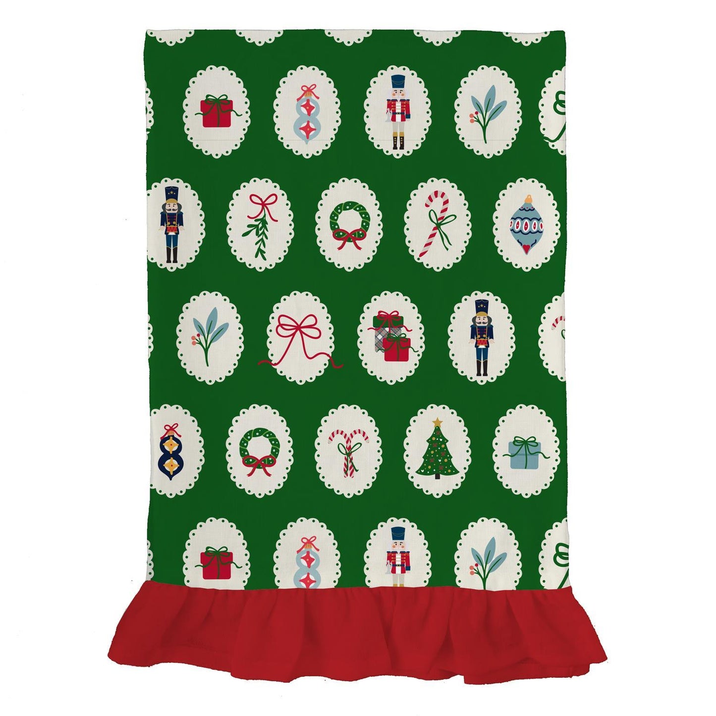 Mary Square | Holiday Medley Ruffle Tea Towel