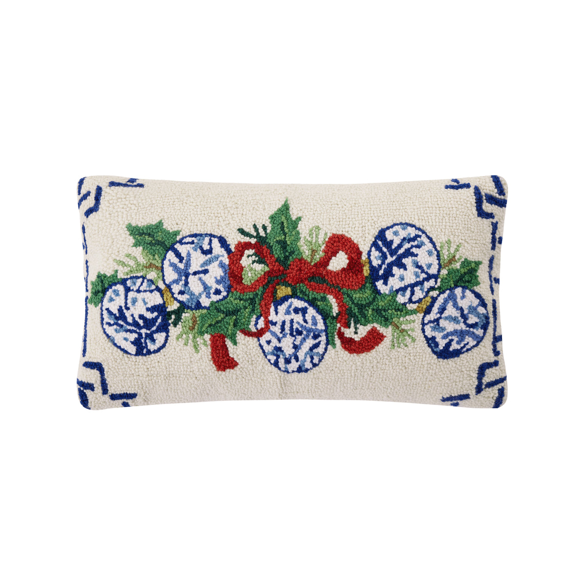 Chinoiserie Ornaments Hook Pillow – 12" x 22"