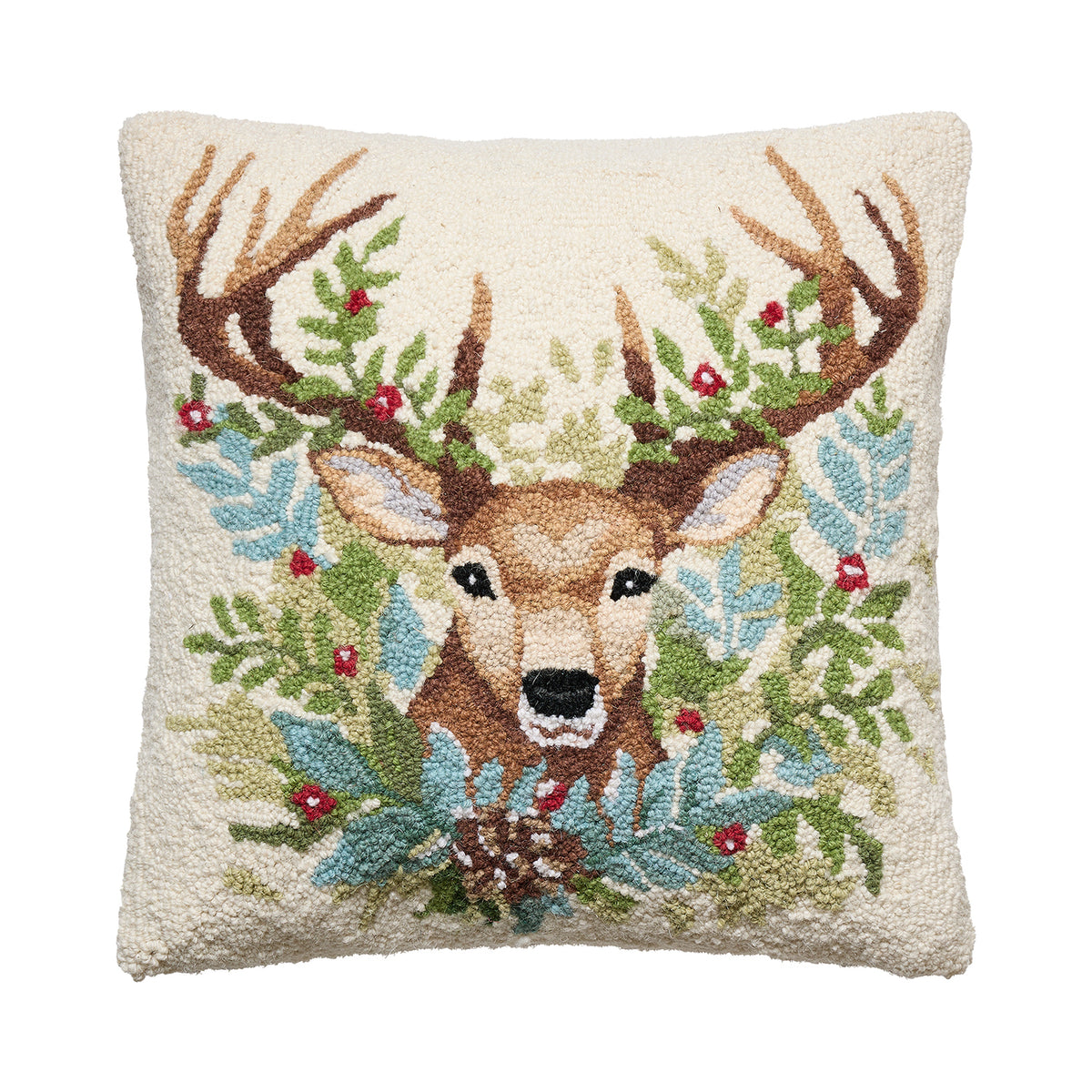 Deer Hook Pillow – 18" x 18"
