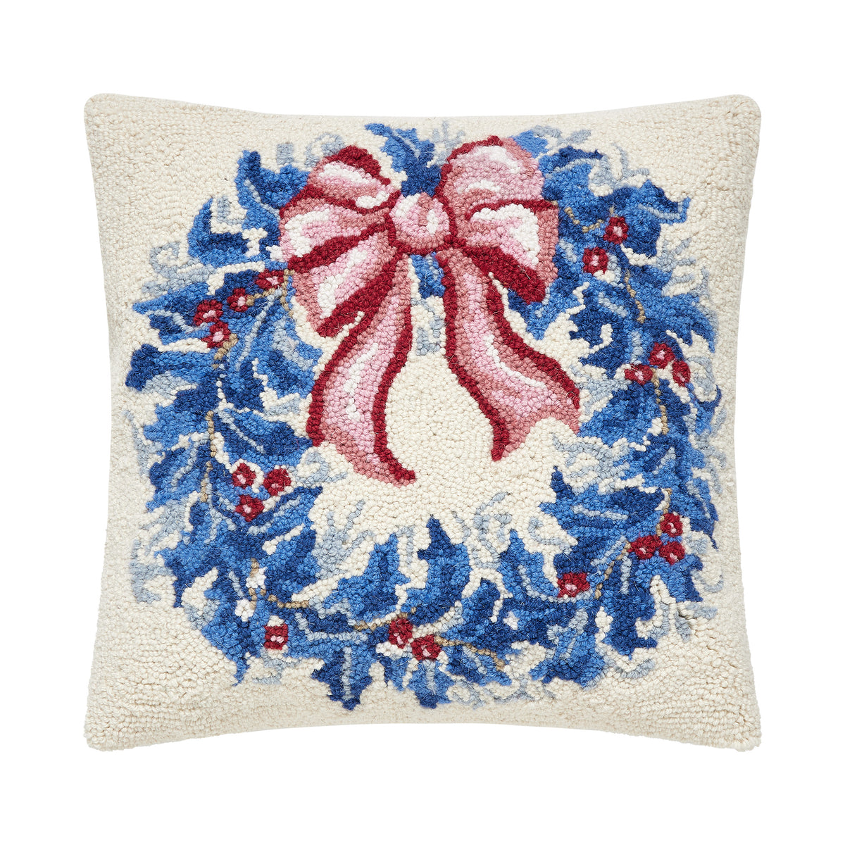 Chinoiserie Wreath Hook Pillow – 18" x 18"