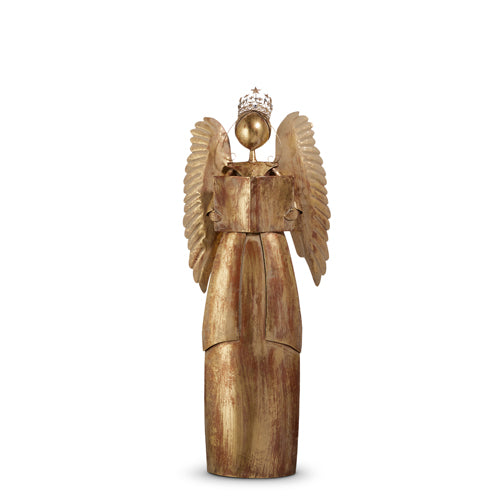 4' Gold Angel with Crown