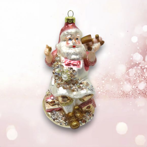Santa with Toys Ornament