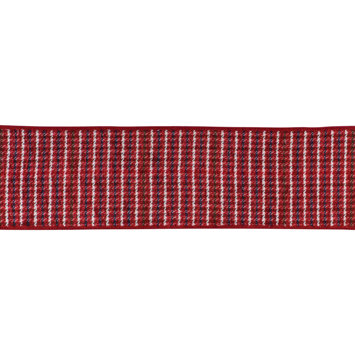 Classic Christmas Woven Plaid Ribbon – 4" x 10 Yards