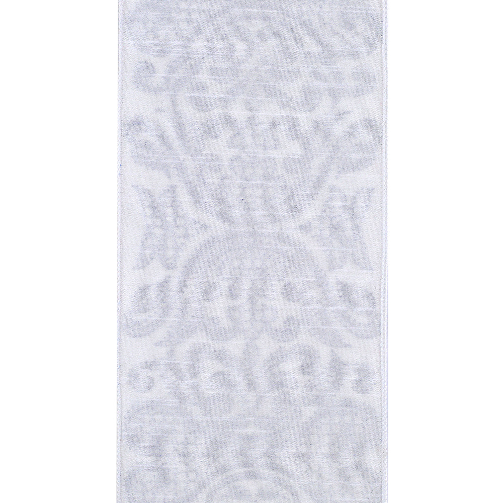 Royal Blue Scroll Work Ribbon – 4" x 10 Yards