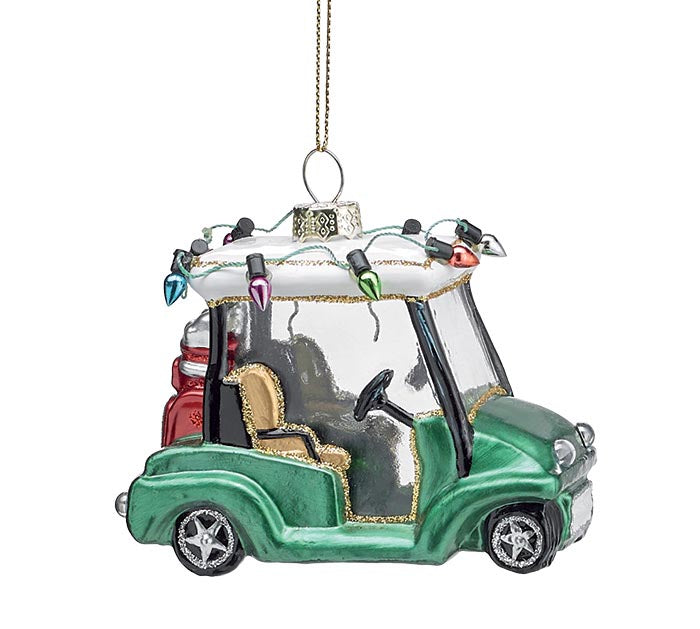 Christmas on the Green Golf Cart Ornament