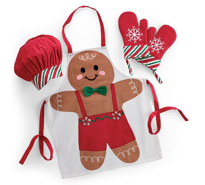 Red Gingerbread Kid’s Baking Set – 3 Pieces