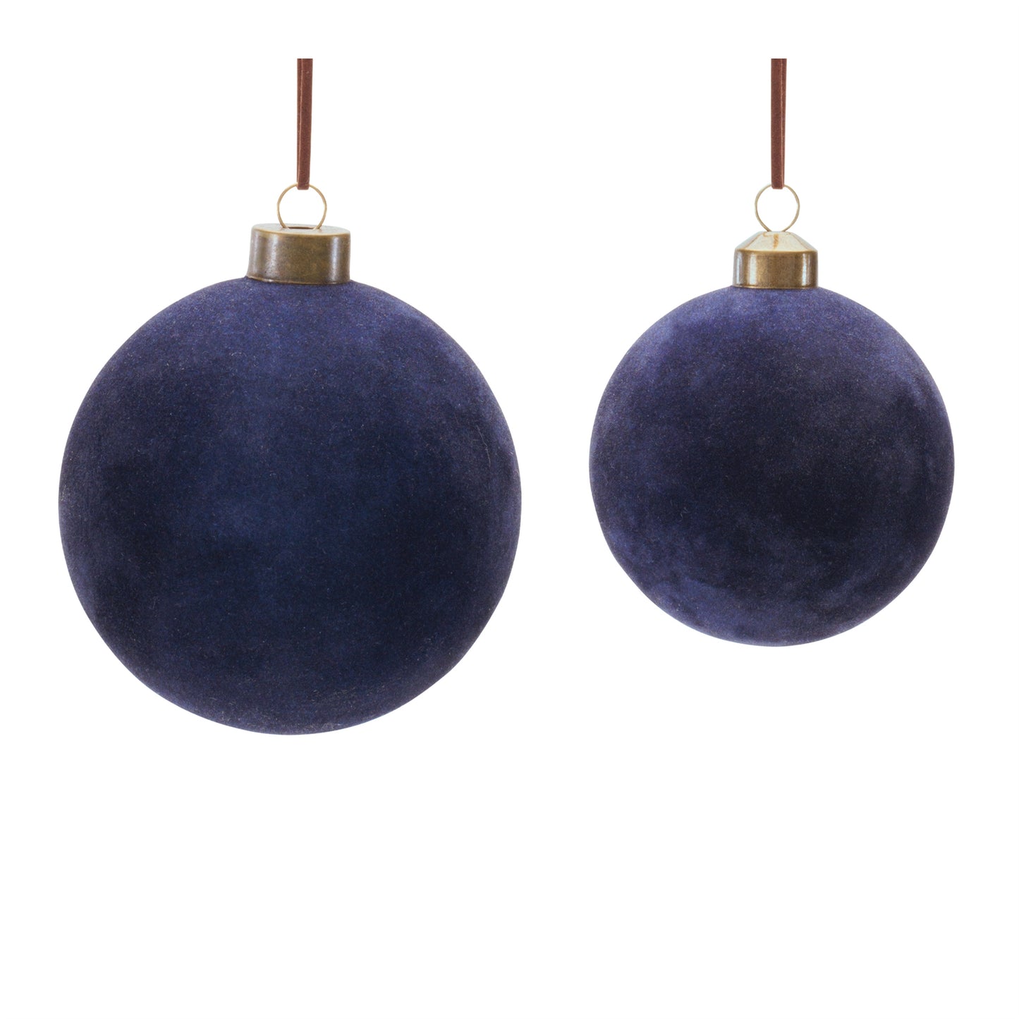 Navy Velvet Ball Ornaments – Sold Separately