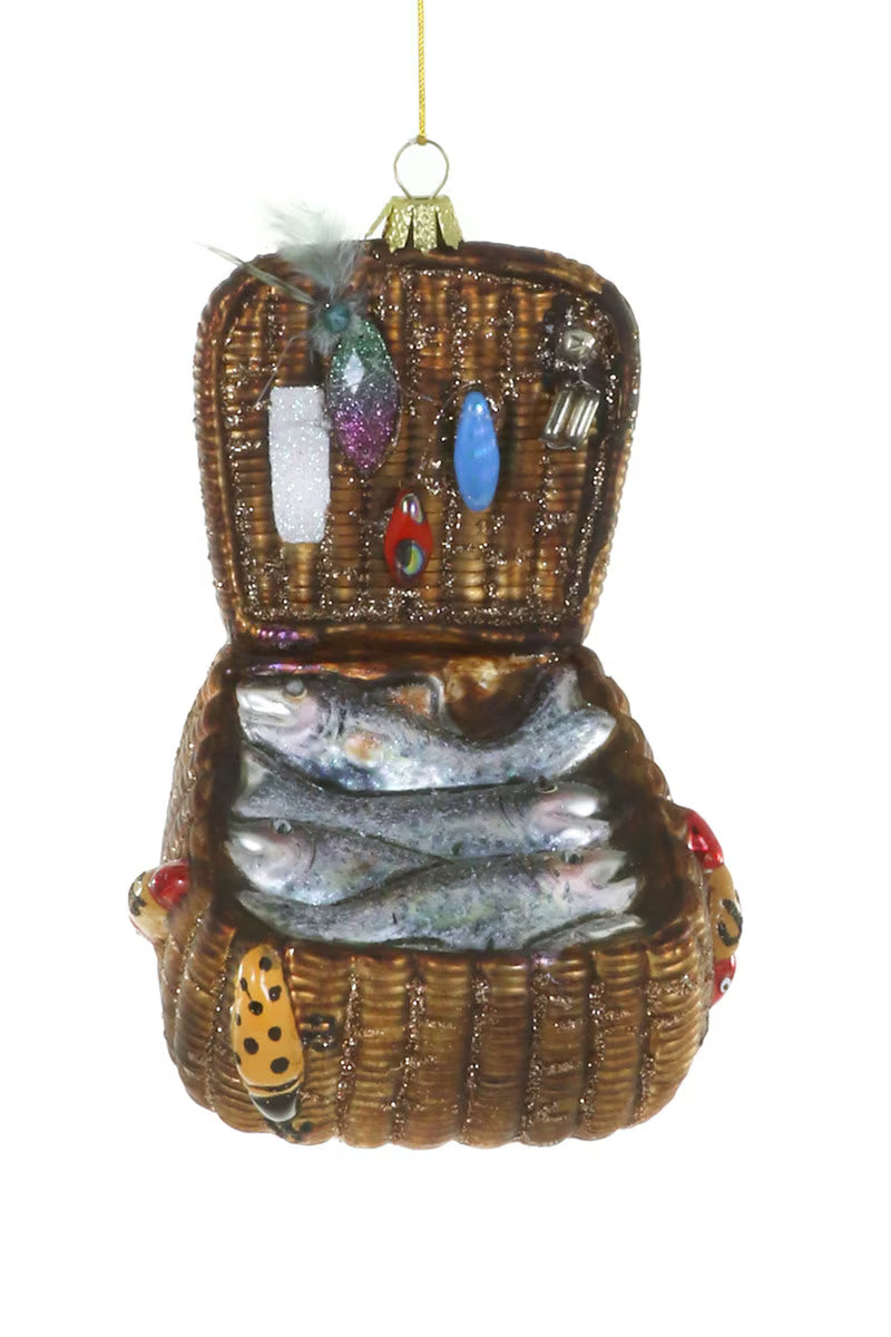 Fishing Creel Christmas Ornament – 4"