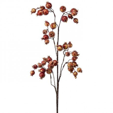 30" Antique Metallic Beaded Pomegranate Spray