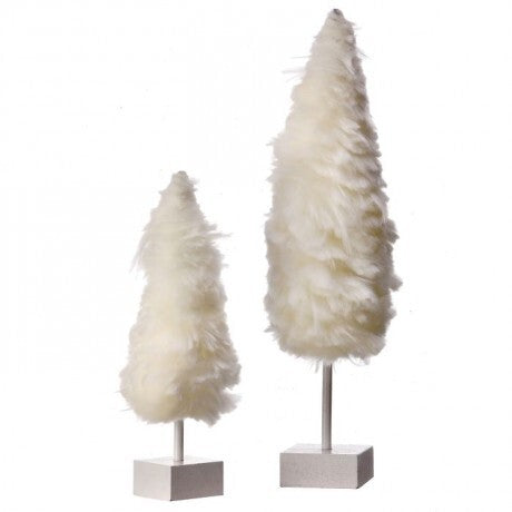 Cotton Candy Fuzzy Trees -8"/12", Set of (2)