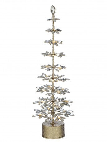 20" Spinning Jeweled LED Christmas Tree