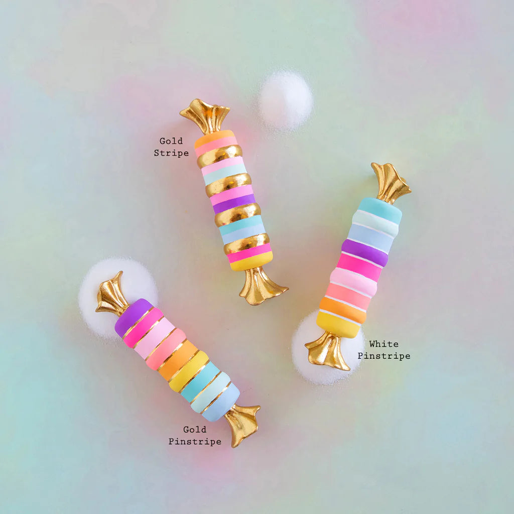 Glitterville Rainbow Taffy Ornament – 12"