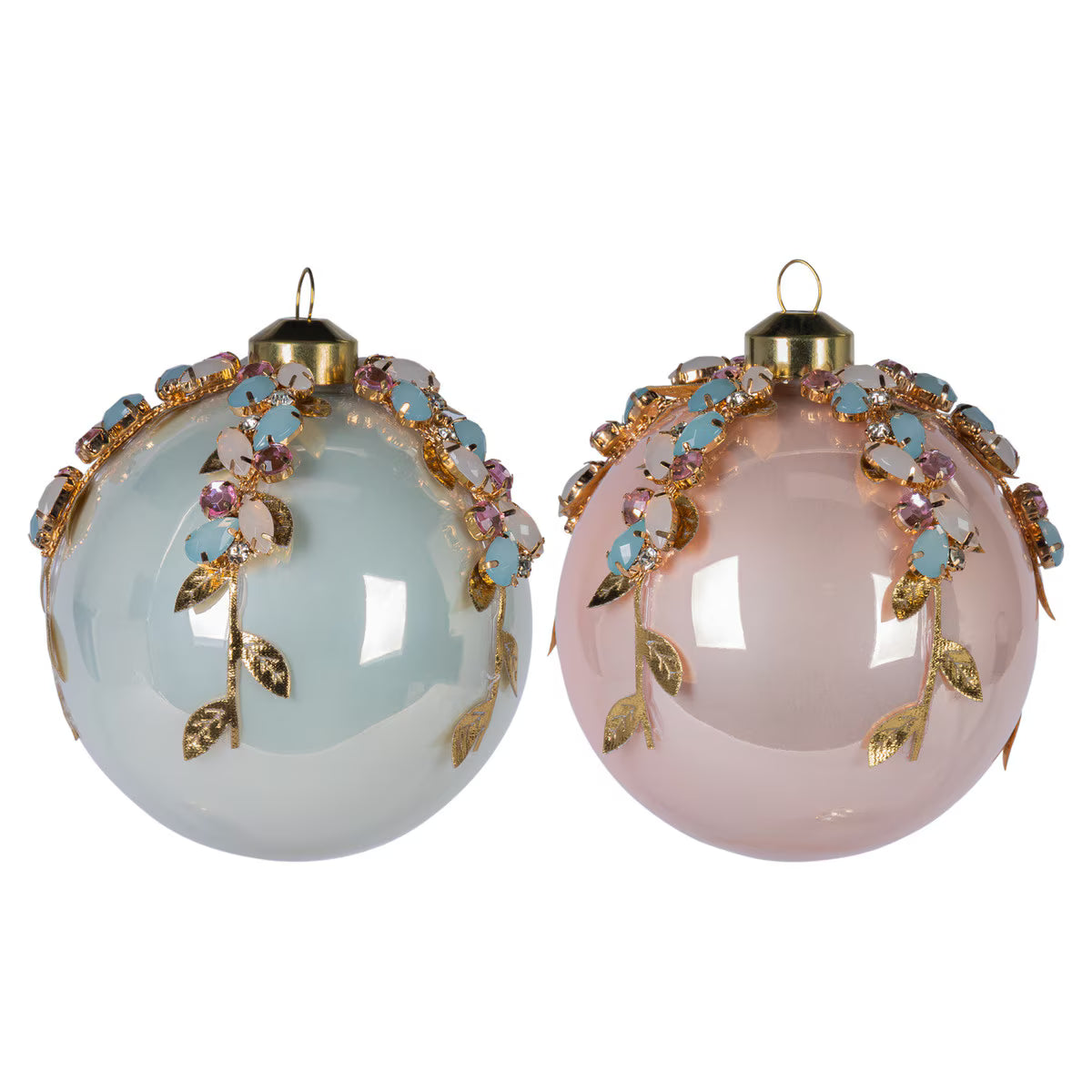 4.75" Gemstone Glass Ball Ornament