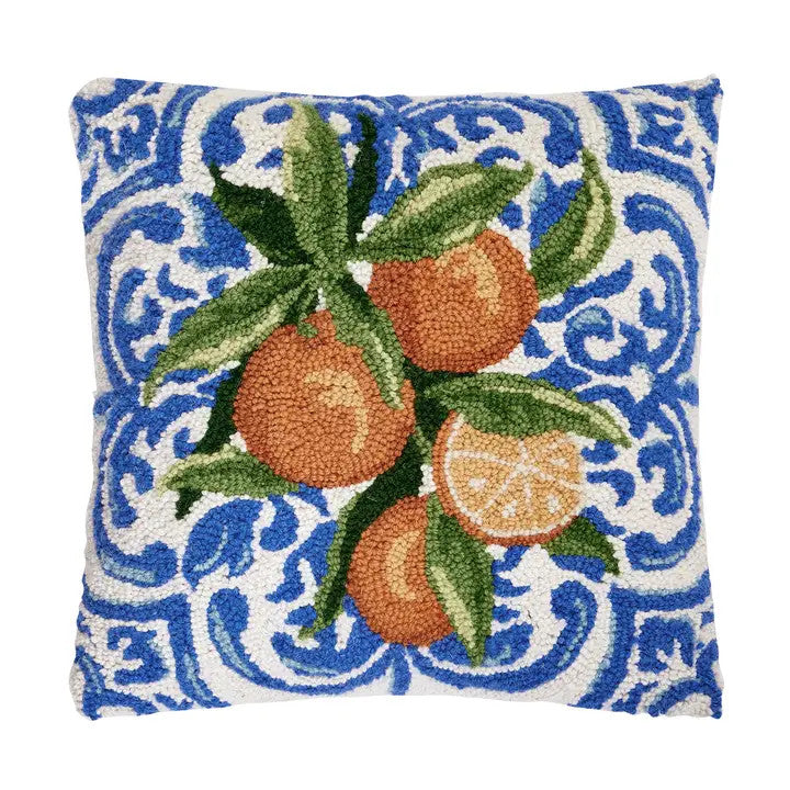 Mediterranean Oranges Hook Pillow – 16"