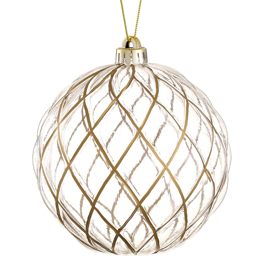 Gilded Crystal Ball Ornament
