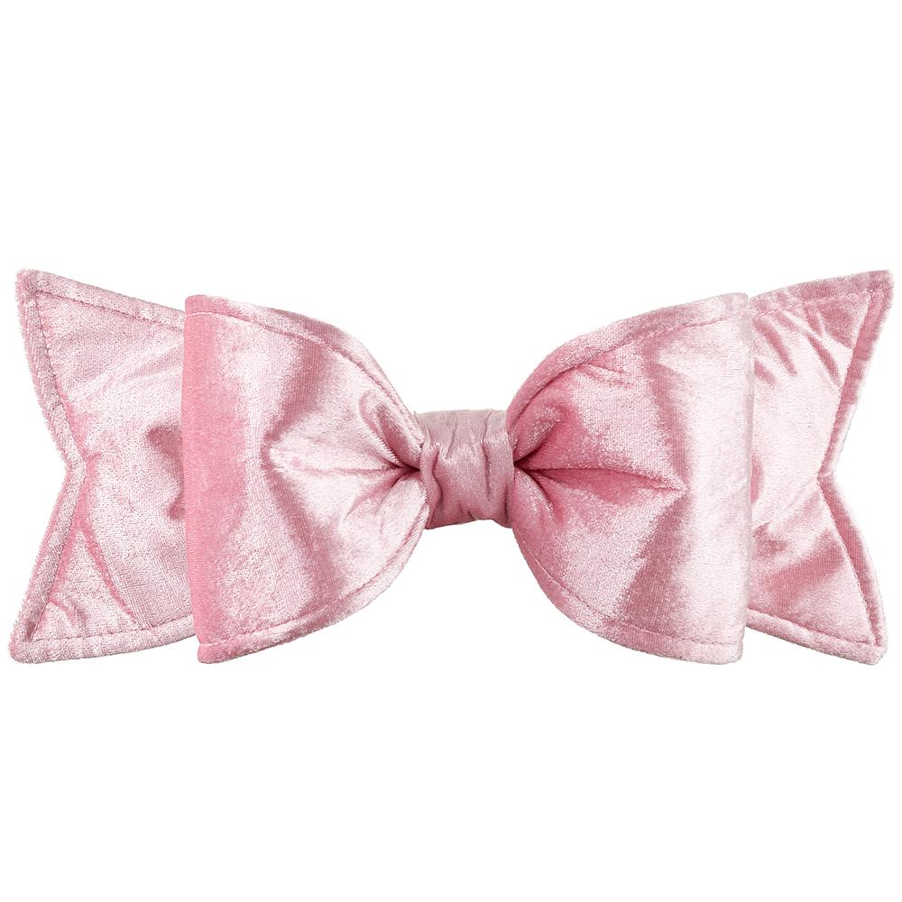 Velvet Bow Ornament – Pink, 4.5" x 12"