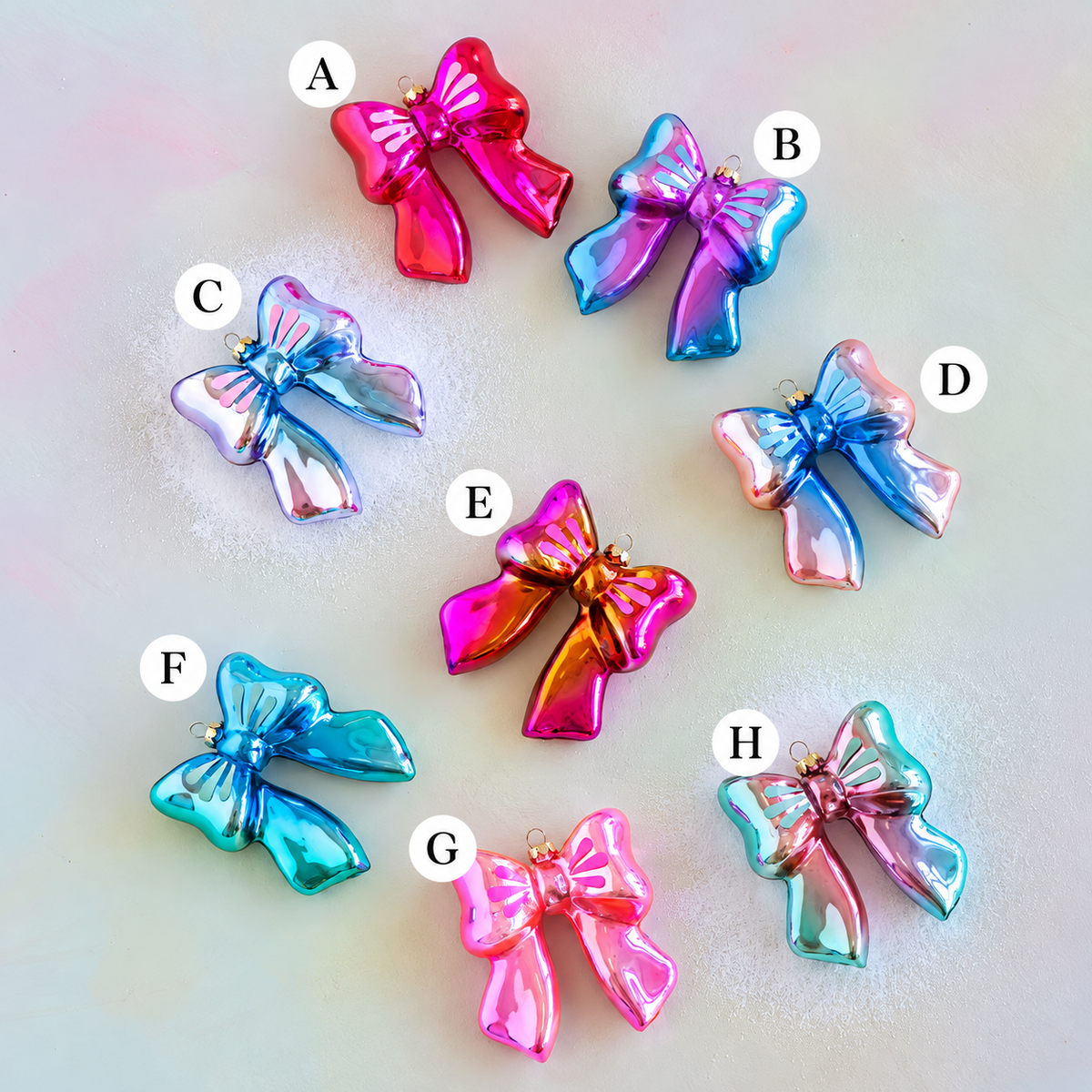 Glitterville Ombre GloBow Ornament