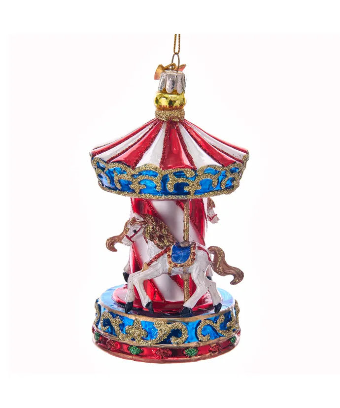 Noble Gems™ Carousel Glass Ornament – 4.5"