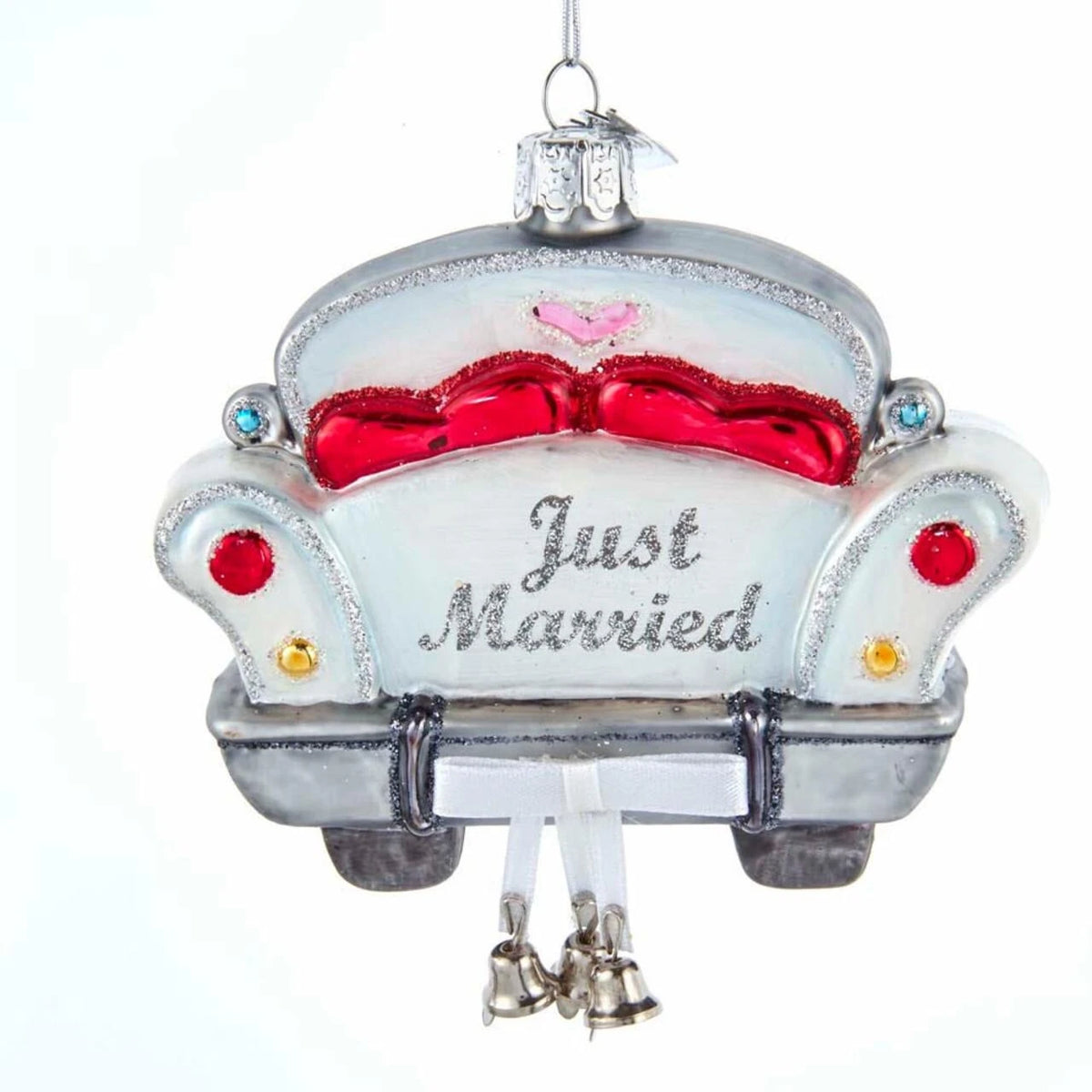 Noble Gems™ “Just Married” Car Ornament – 4"