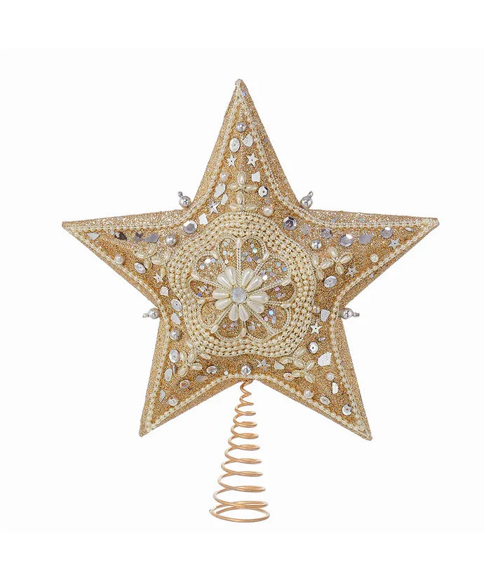 13.5" Platinum Star Tree Topper