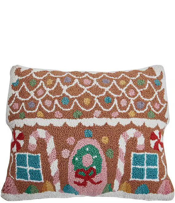 Holiday Wreath Hook Pillow – 14" x 18"