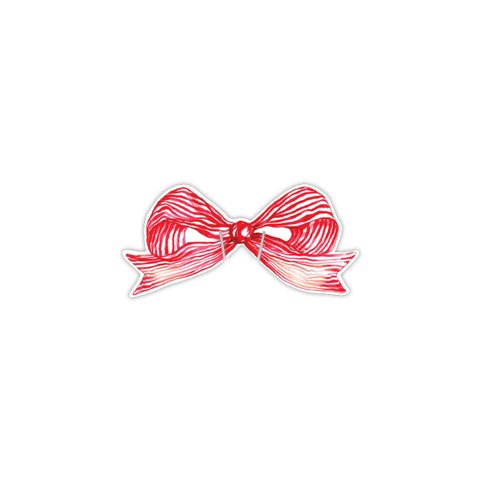 Red Bow Cup Accents – Set of 10