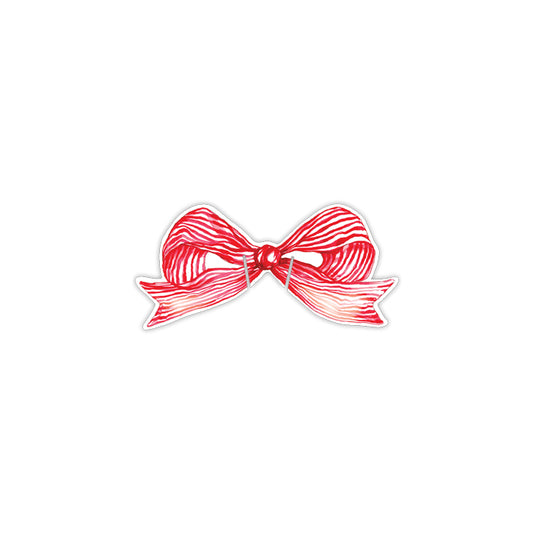 Red Bow Cup Accents – Set of 10