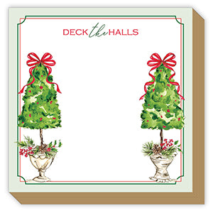 Deck the Halls Luxe Notepad – 65 Sheets