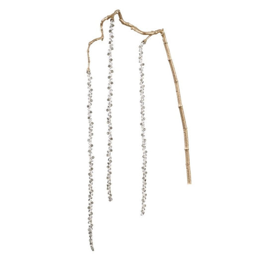40” Diamond Amaranthus Hanging Spray – Silver