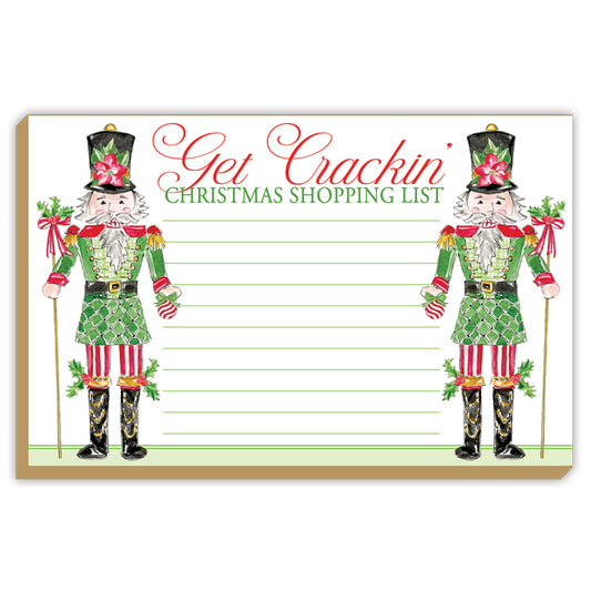 Get Crackin’ Christmas Shopping List Luxe Notepad