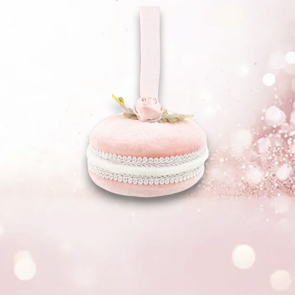 4" Pastel Pink Macaron Ornament