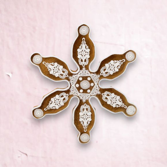 19.5" Gingerbread Snowflake