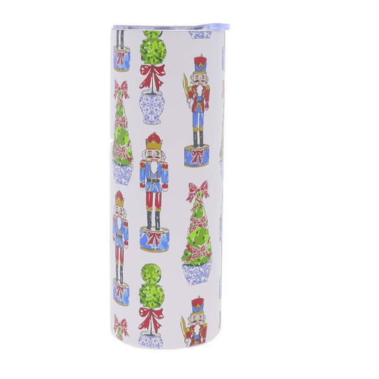 20oz Skinny Festive Nutcracker Tumbler