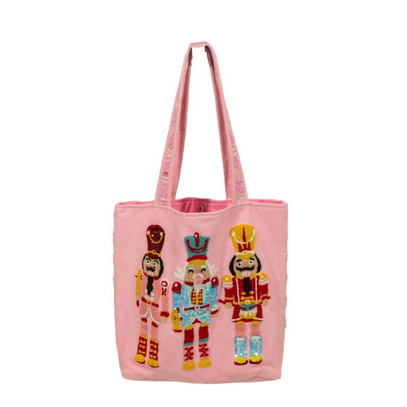 Whimsy Nutcracker Embroidered Tote