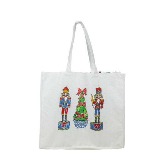 Festive Nutcracker Large Tote