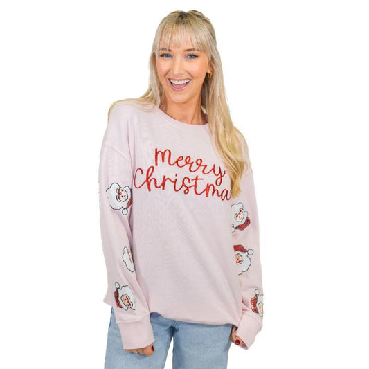 Merry Christmas Santa Sleeve Sweater