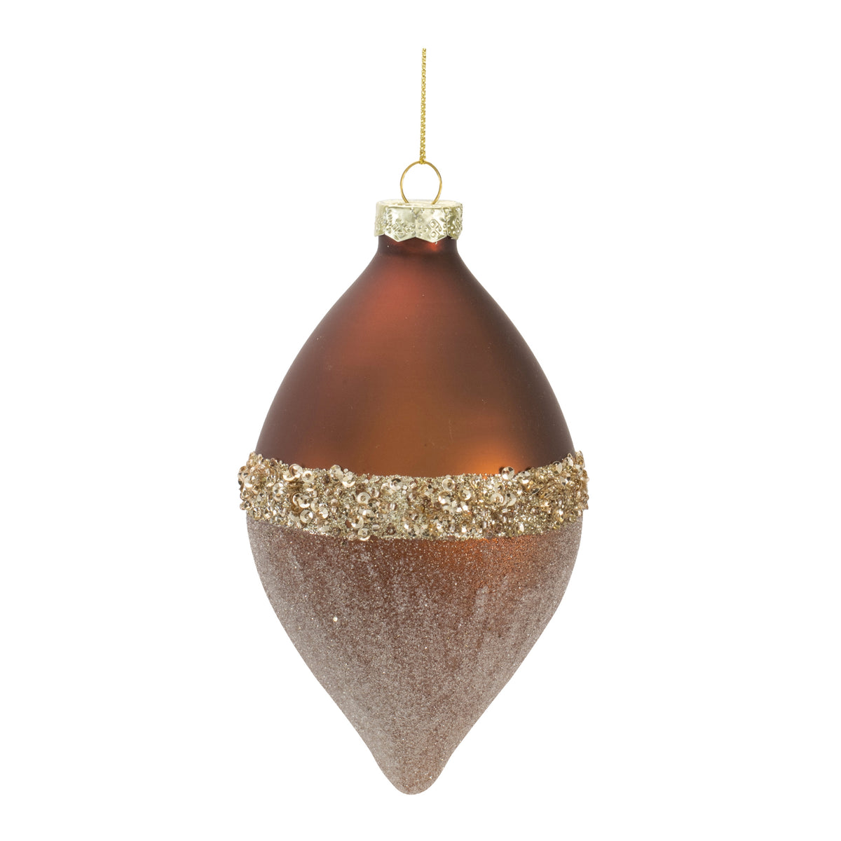 Chocolate & Champagne Glitter Ornament