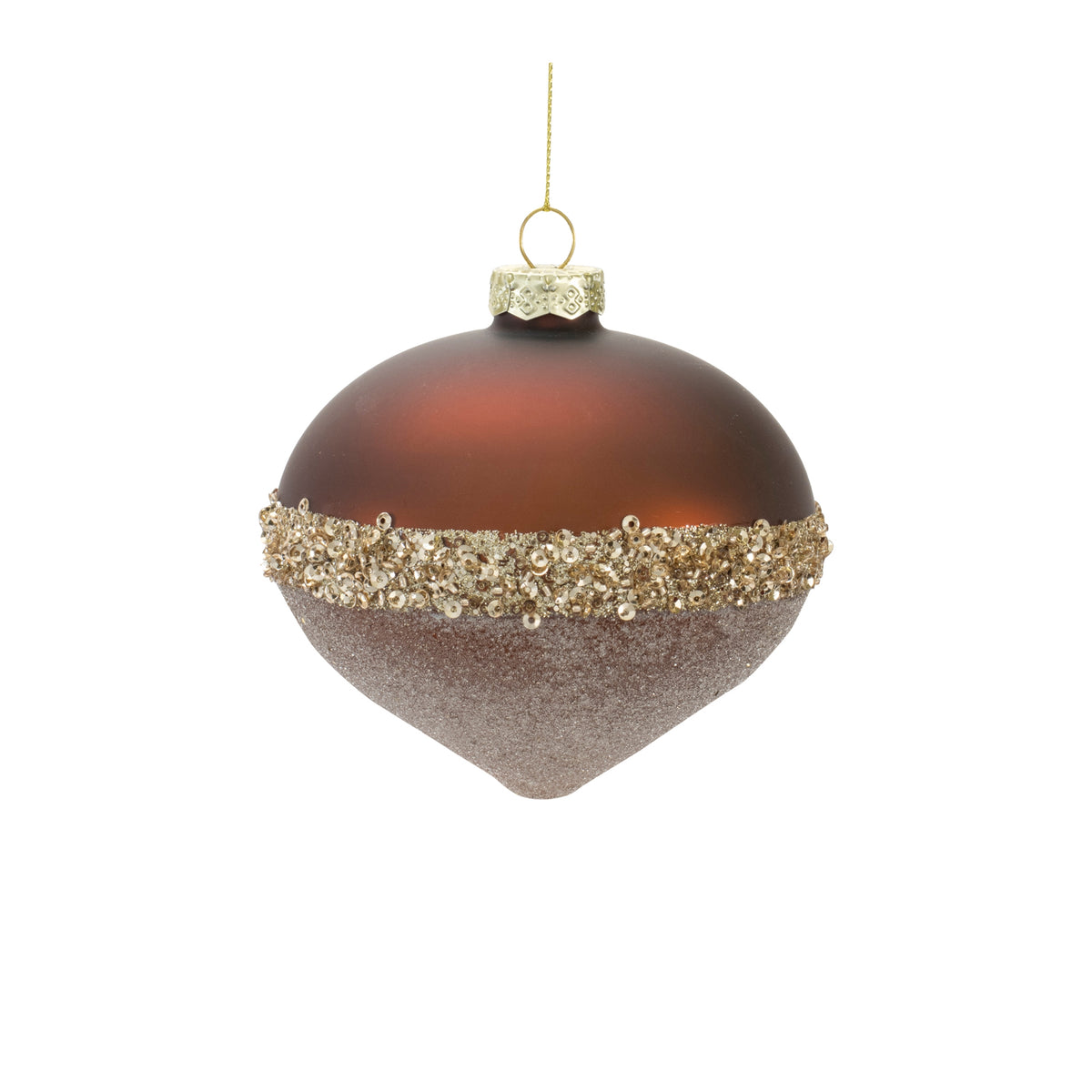 Chocolate & Champagne Glitter Ornament