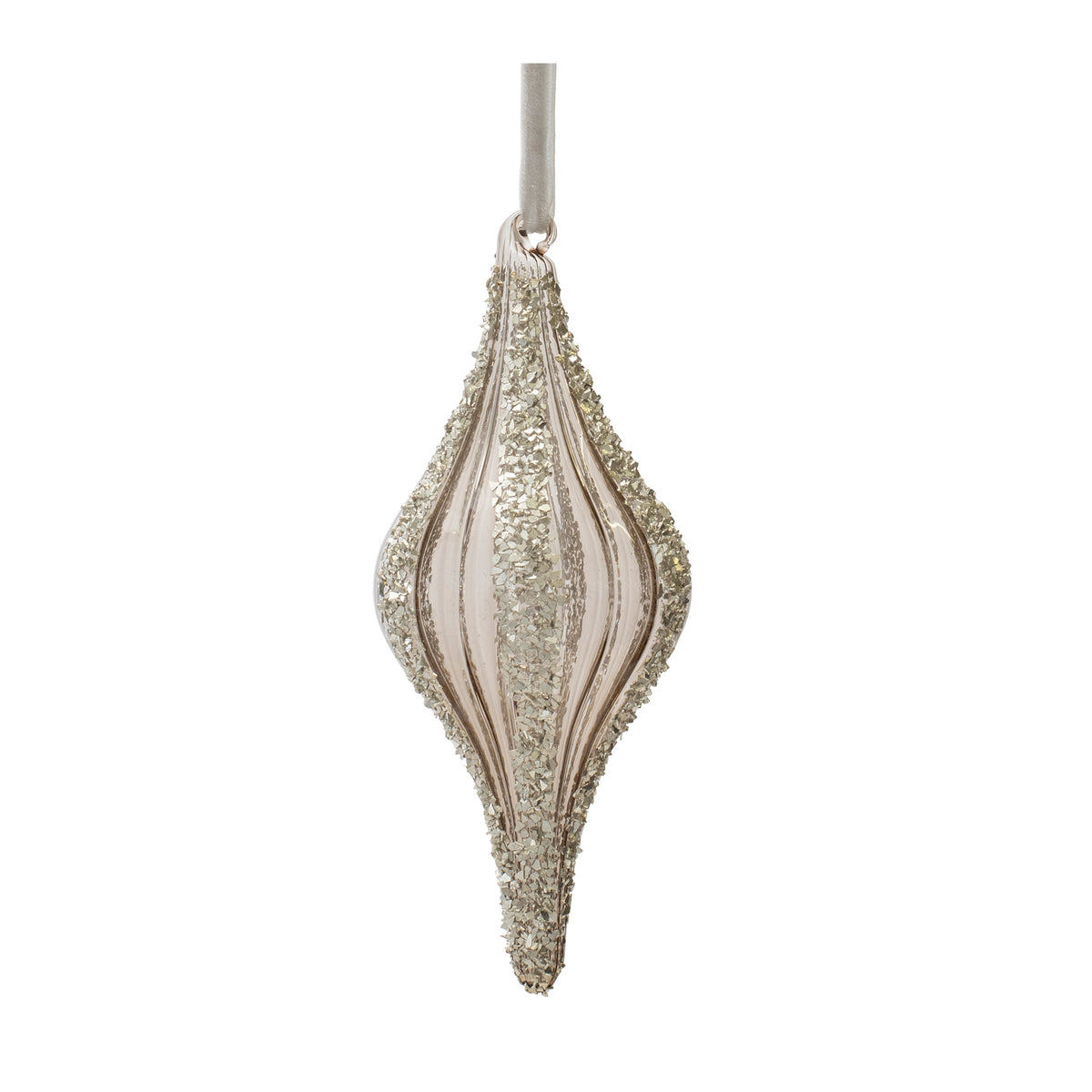 Smoky Glass Finial & Onion Ornaments