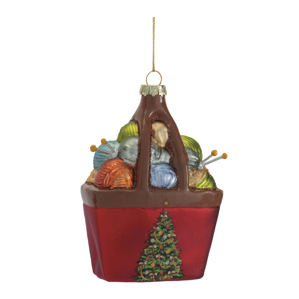 Christmas Knitting Bag Ornament