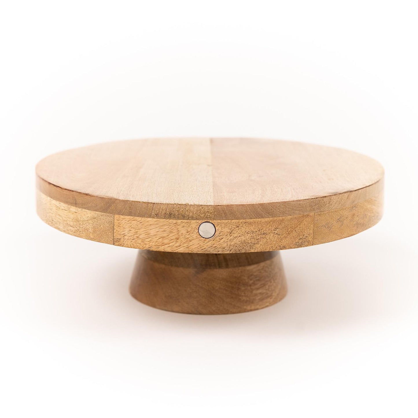 Reversible Wooden Cake Stand + Chip &amp; Dip Server