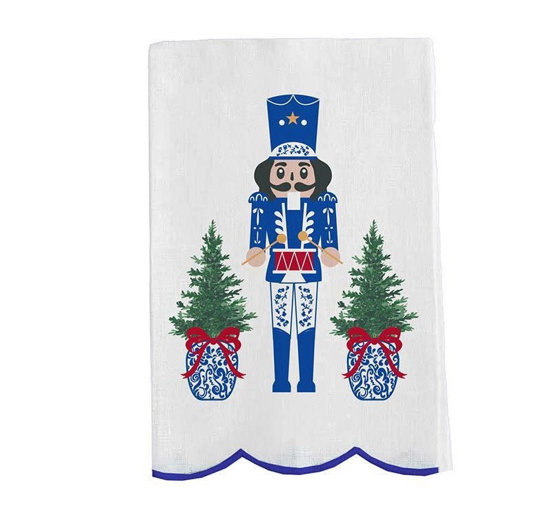 Mary Square | Embroidered Nutcracker Tea Towel