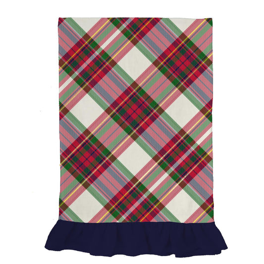 Mary Square | Holiday Plaid Ruffle Tea Towel