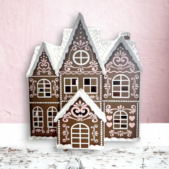 36" LED Gingerbread House