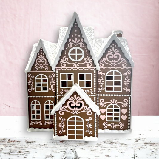 36" LED Gingerbread House